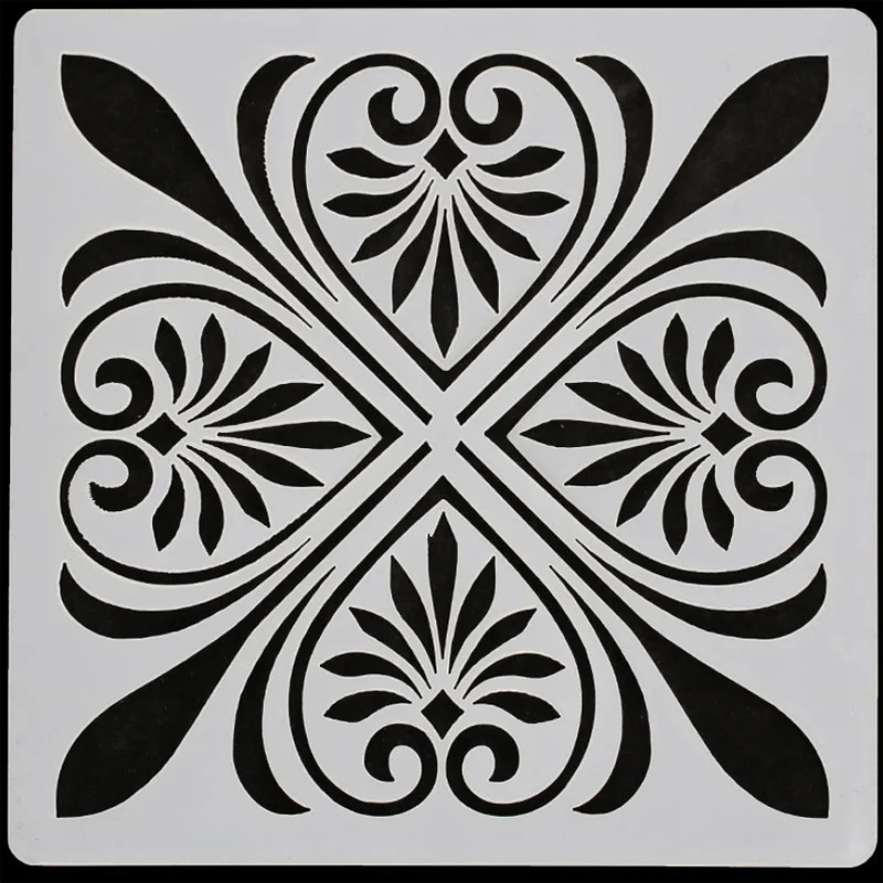 9pc Stencil Mandala Painting Template DIY Scrapbooking Album Embossing Stencils Decor Spray Mold Office School Supplies Reusable