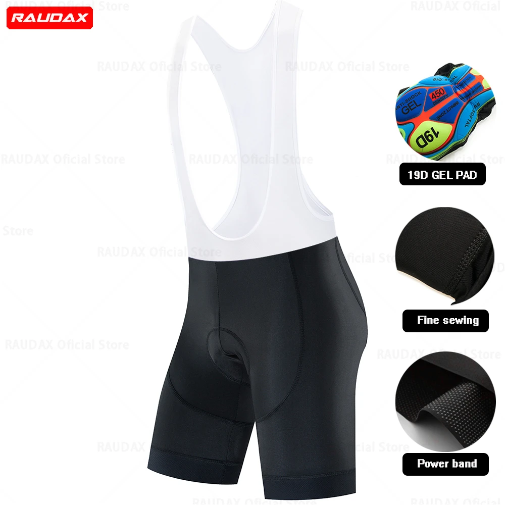 Raudax Summer Men Cycling Bib Shorts Downhill Mountain MTB Road Bike Shorts High Quality Cycling Shorts Licra Bermuda Ciclismo