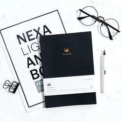 Kinbor BOR Work Plan Daily Schedule Business Notebook Minutes of Sub-meeting A5 Leather Efficiency Manual