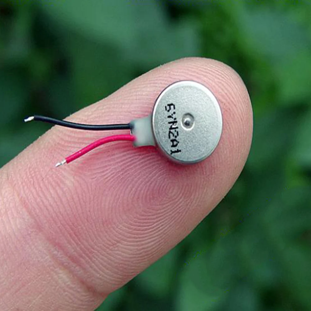 هزاز صغير بدون فرش للهاتف الخلوي ، 2 قطعة ، 8 × 2.55 مللي متر ، محرك اهتزاز من نوع الزر ، DC 2V-6V 3.7V