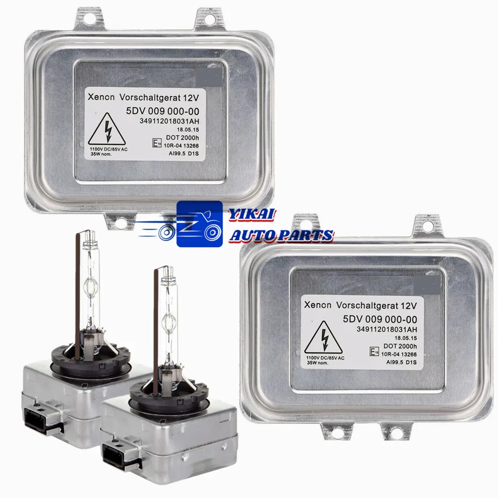 

2x New for Jaguar XF XFR XK XKR 5DV00900000 Xenon Ballast & HID D1S Bulb Kit Control Unit Lamp Module 5DV009000-00