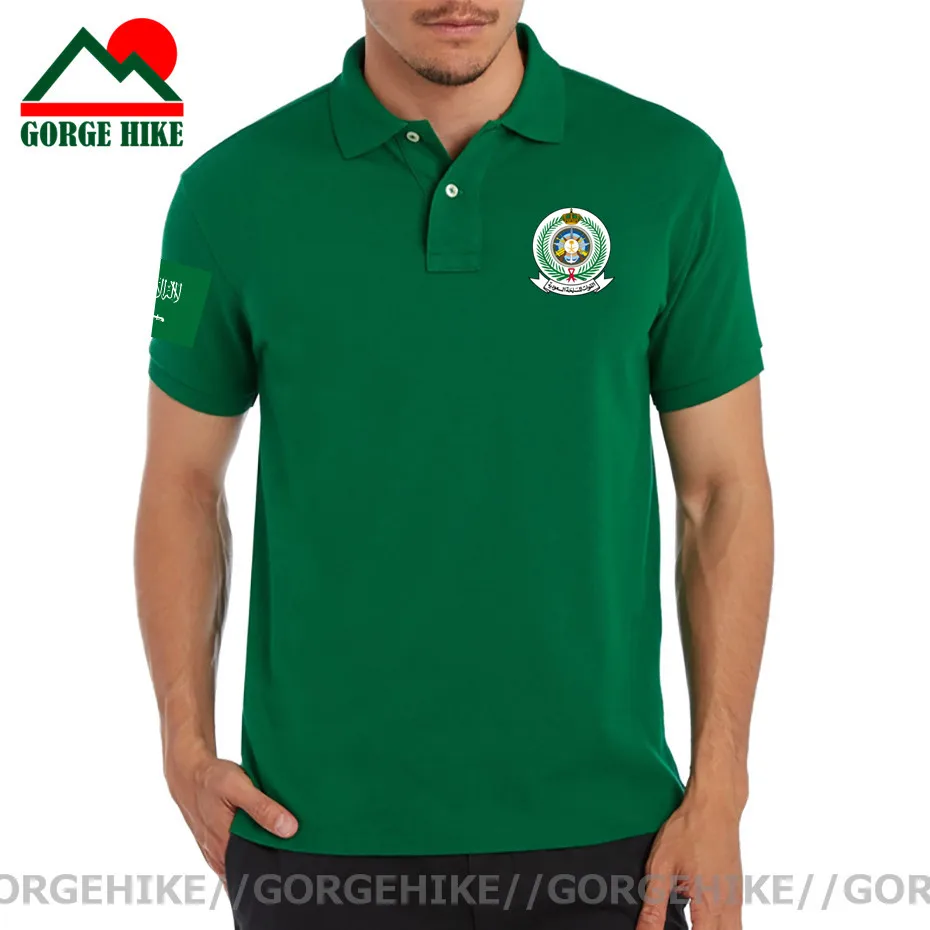 Saudi Armed Forces Lapel Polo Shirt Saudi Arabia Pilot Men Women Short Sleeve Shirt summer Sports jerseys golf tennis polo shirt