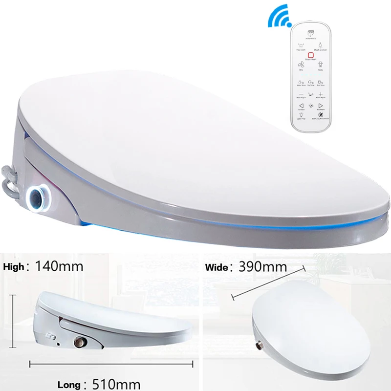 Imagem -06 - Lcd Temperare Display Inteligente Assento do Toalete Inteligente Tampa do Toalete Elétrico Automático Remoto Corpo Bidé Mais Limpo k5
