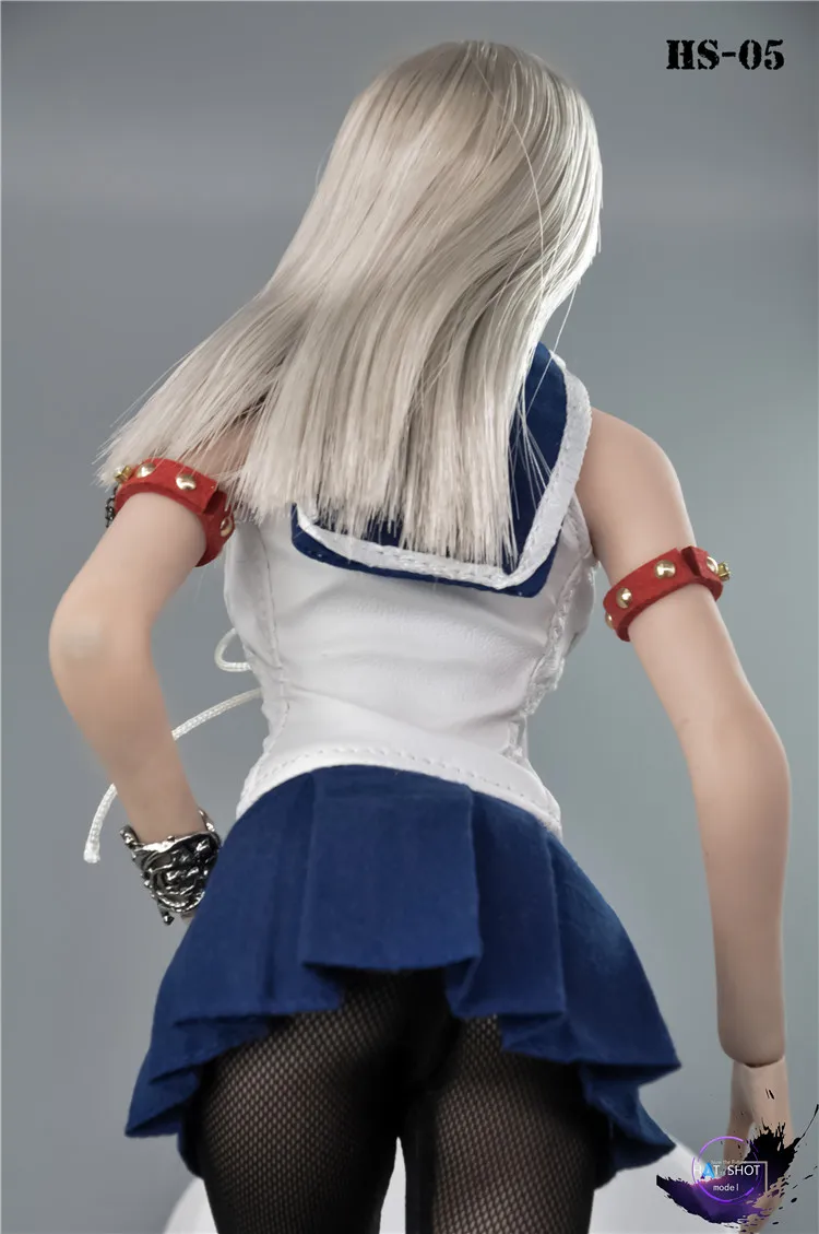 HatShot 1/6 Female Solider Cos Play Sexy School Uniform Sailor Suit HS-05 Model for TBLeague Big Breasted Body Doll Toy in Stock