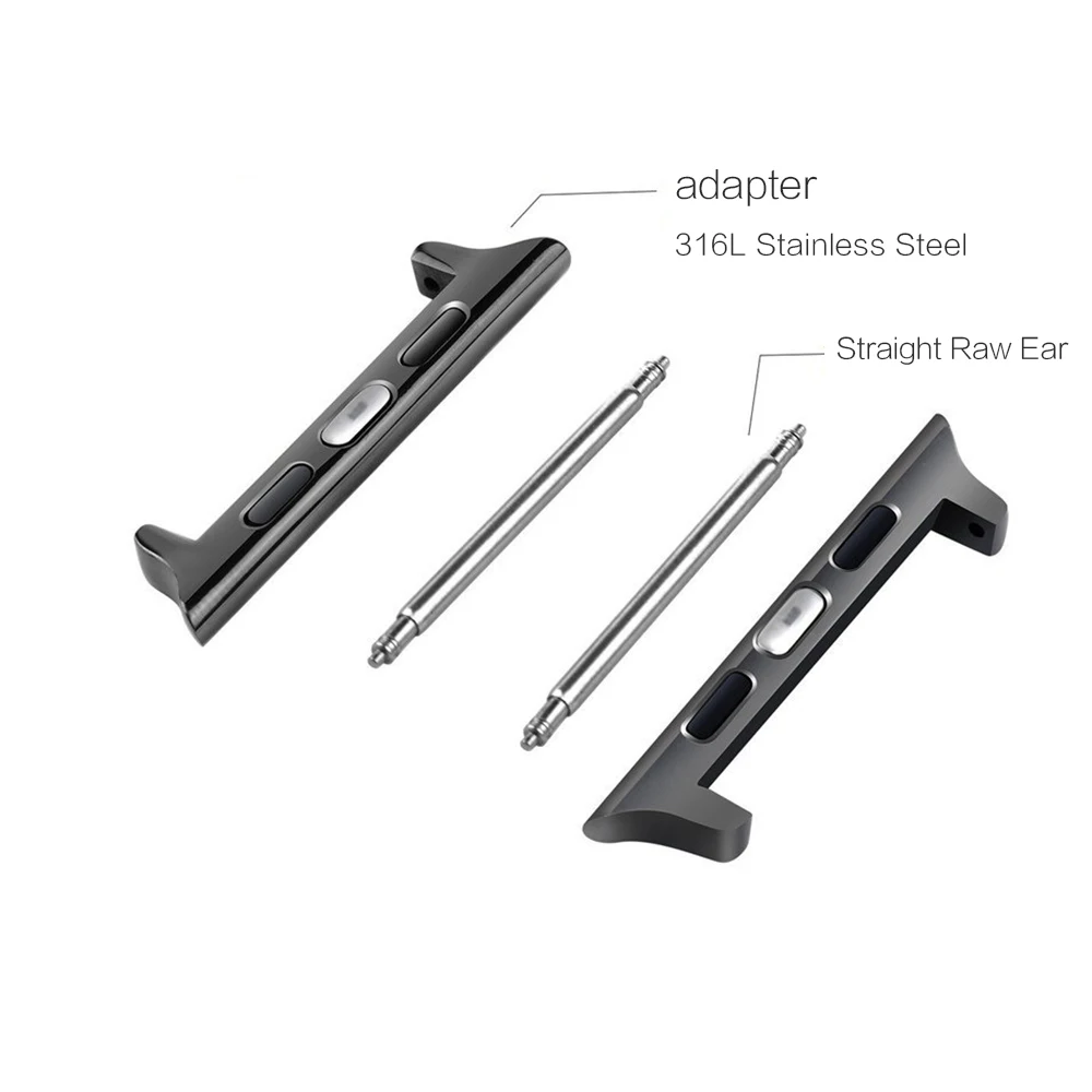 10pcs Watchbands Connector For Apple Watch Band Adapter 38mm 40mm 42mm 44mm 41mm 45mm 49mm Replacement iWatch 8 7 6 5 4 SE Ultra