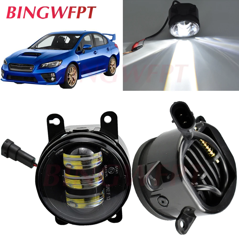 2pcs/pair New LED fog Lights For Subaru Forester WRX STI BRZ XV Legacy Justy Outback Impreza Levorg