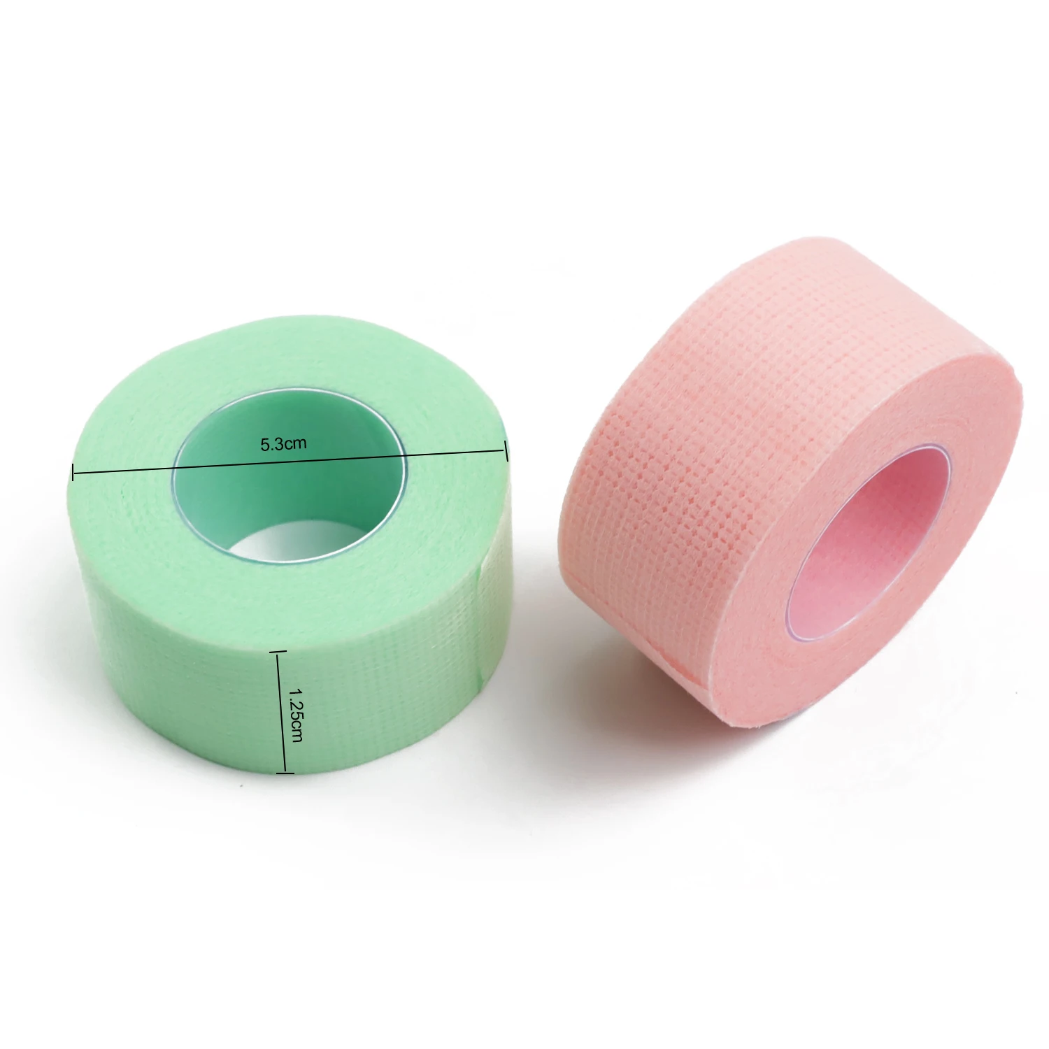 TDANCE Colorful Soft 5 Rolls Professional Breathable Makeup Eyelash Extension Medical Tapes Adhesive Tape for False Lashes Tools