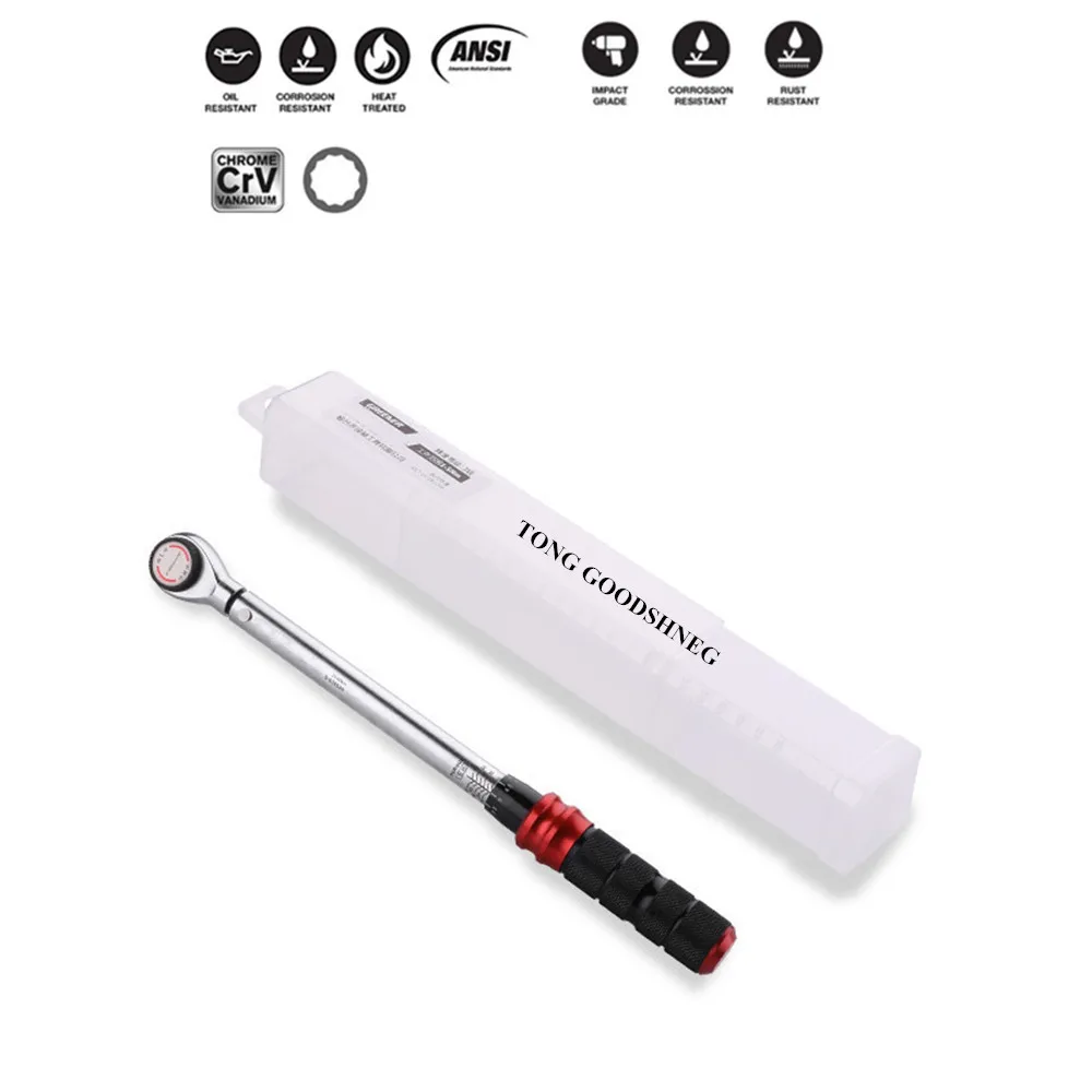 

60-330Nm 1/2 Inch Drive Click Adjustable Torque Wrench Industrial Wrenches for Bikes/Motorcycle/Cars,Car Repair Hand Tools Set