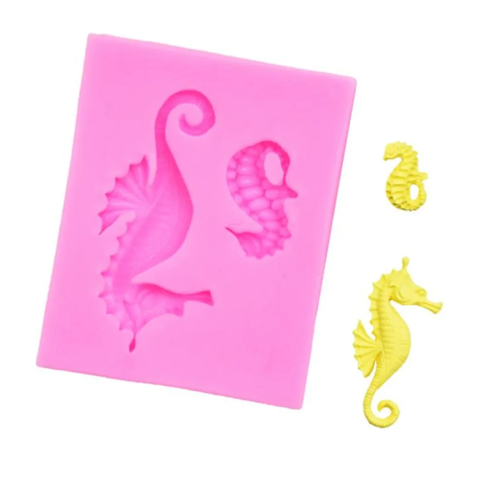 Silicone Mold Seahorse Cake Fondant Mold Cake Decorating Tools Shaping Chocolate Mold DIY Kitchen Baking Bakeware