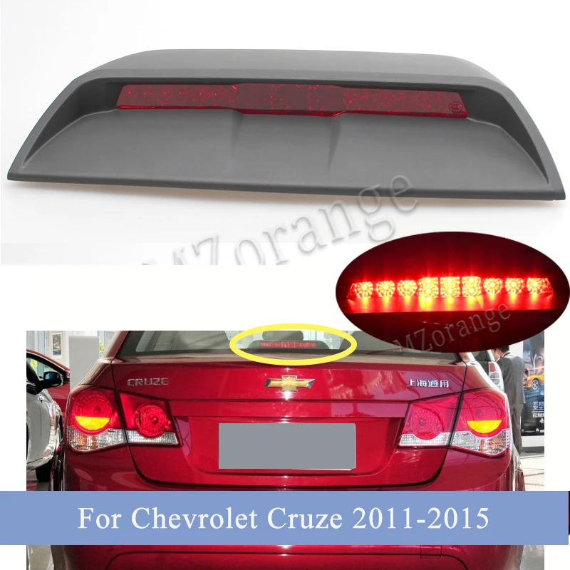 

Стоп светильник с высоким креплением для Chevrolet Cruze 2011, 2012, 2013, 2014, 2015, задний Третий Задний стоп-сигнал, предупреждающая лампа, автомобильные аксессуары