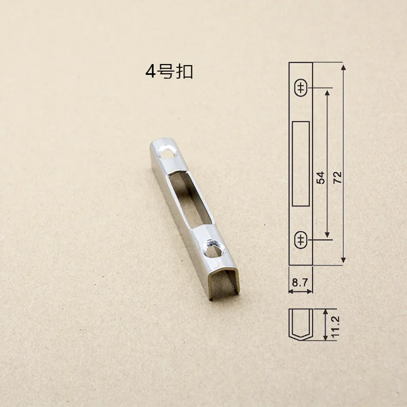 3PCS Aluminum Alloy Sliding Door And Window Hardware Bar Hook Lock Movable Door Lock Patrs Seat Lock Plate