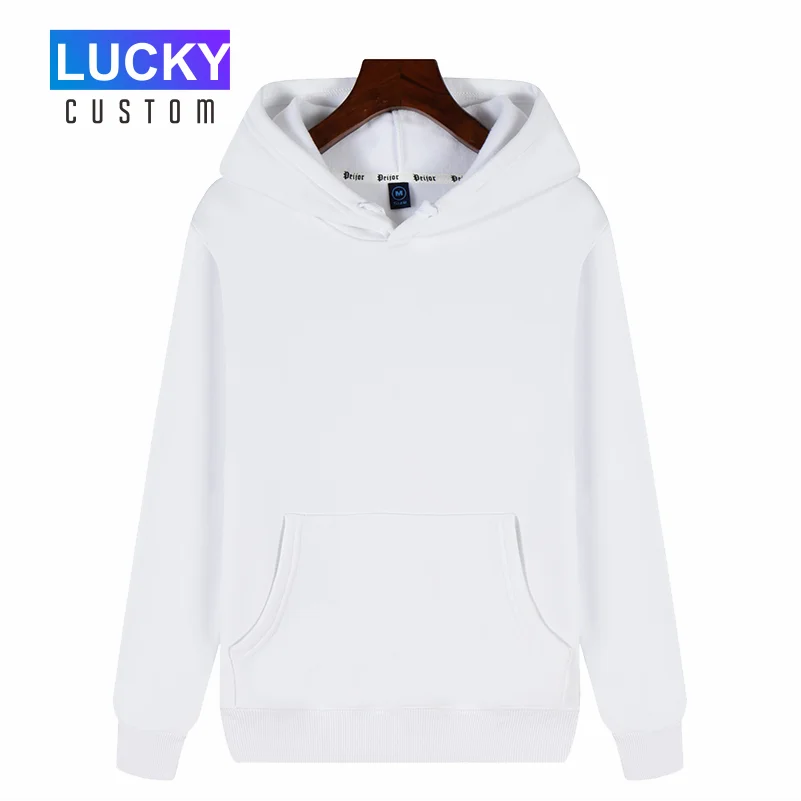 Winter Mannen Lange Mouwen Sweatshirt Plus Fluwelen Capuchon Custom Gedrukt Borduren Logo Casual Effen Kleur Top 3xl