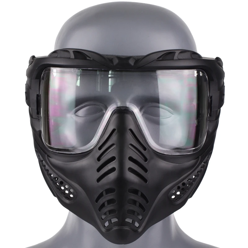 Tactical Mask Helmet Airsoft Skull Mask Anti-Fog PC Lens Military CS Games Hunting Shooting Paintball Protective Mask