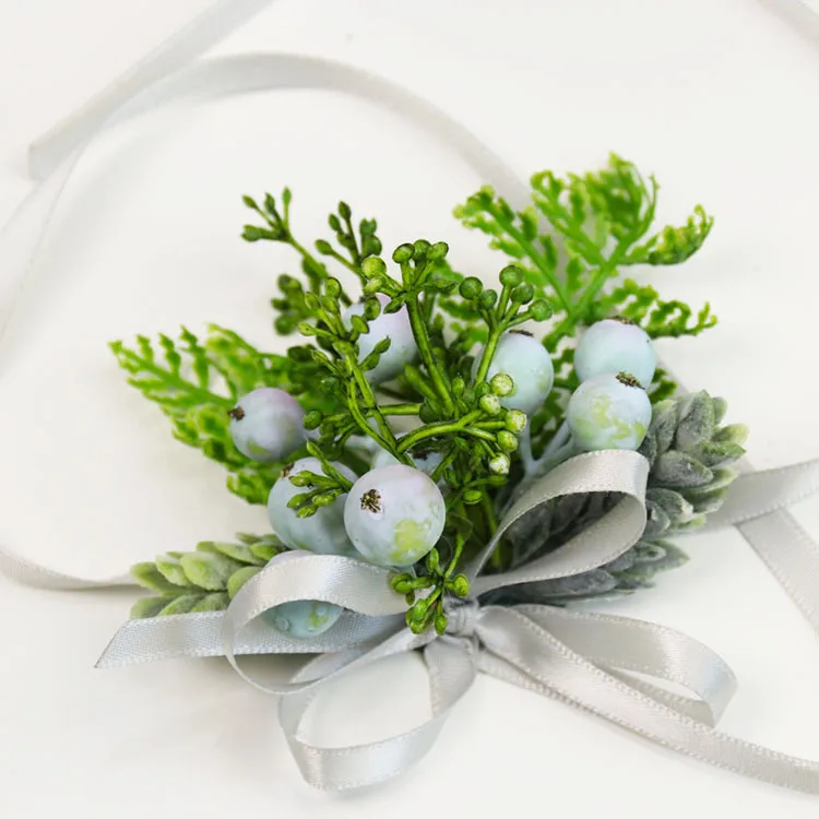 Novo boutonnieres aritifical flores casamento corsage pinos de pulso flores para ocasiões especiais