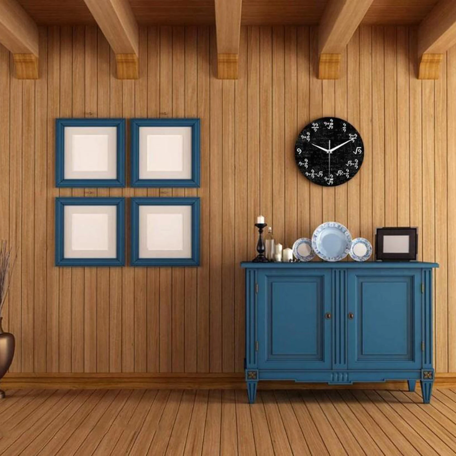 Relógio de Parede para Decoração de Sala, 9 Fórmulas Matemática, 12 ", Equações Matemáticas, Presentes