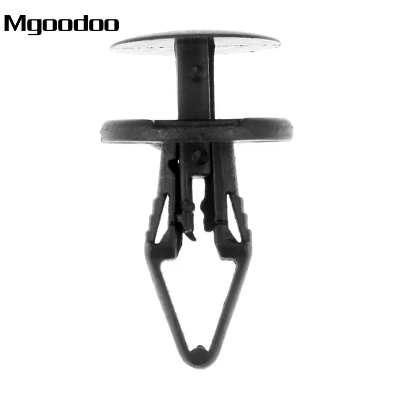 

Mgoodoo 50Pcs Car Fender 6.3mm Hole Size Back Fastener Fastener Black Push Type Rivet Auto Fixed Clamps Trim Back Fastener