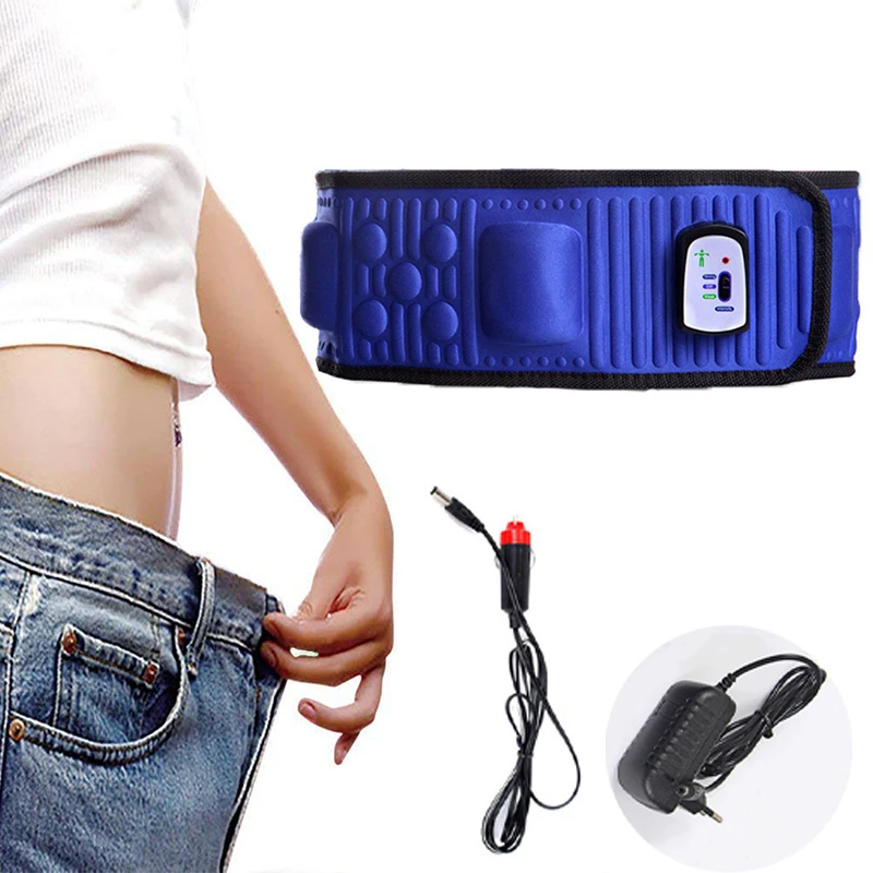 Electric Abdominal Stimulator Body Vibrating Slimming Belt Belly Muscle Waist Trainer Massager X5 Times Weight Loss Fat Burning