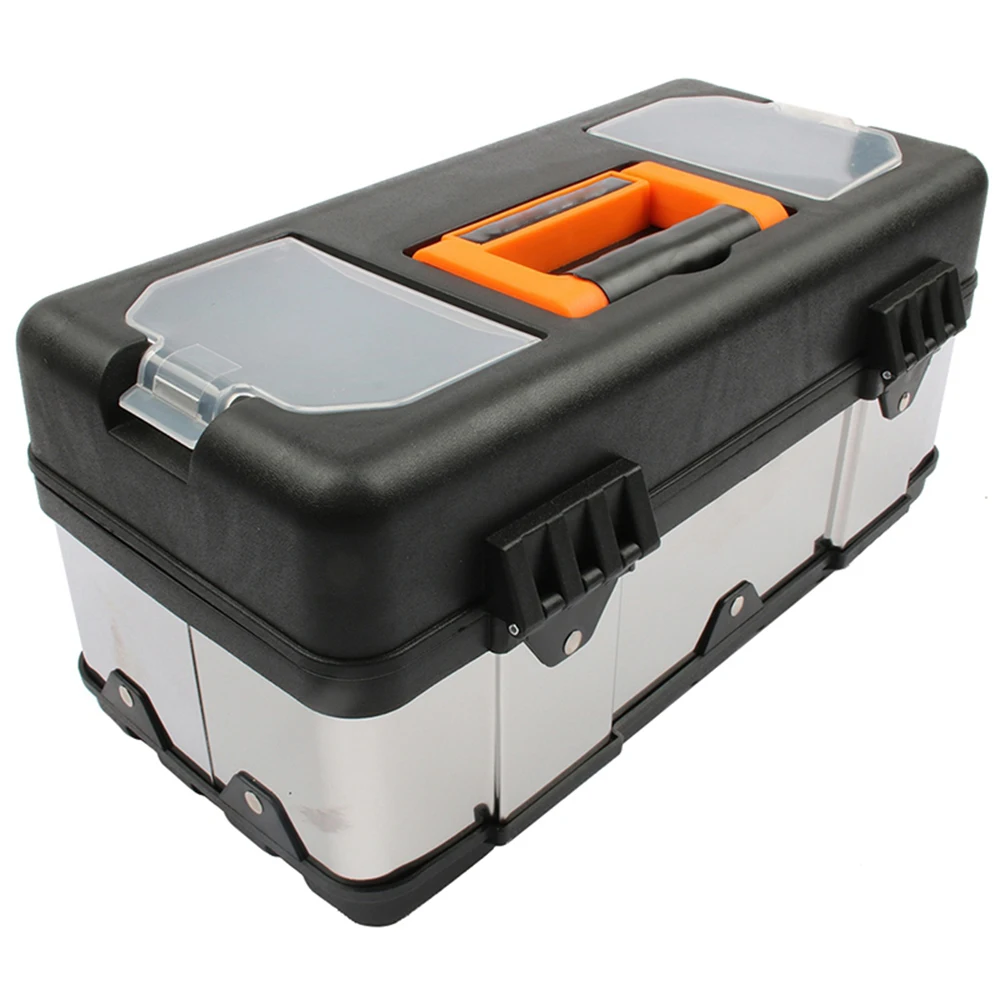 High qaulity Large stainless steel toolbox household maintenance electrician Tool Box Z0103 portable Toolsboxes