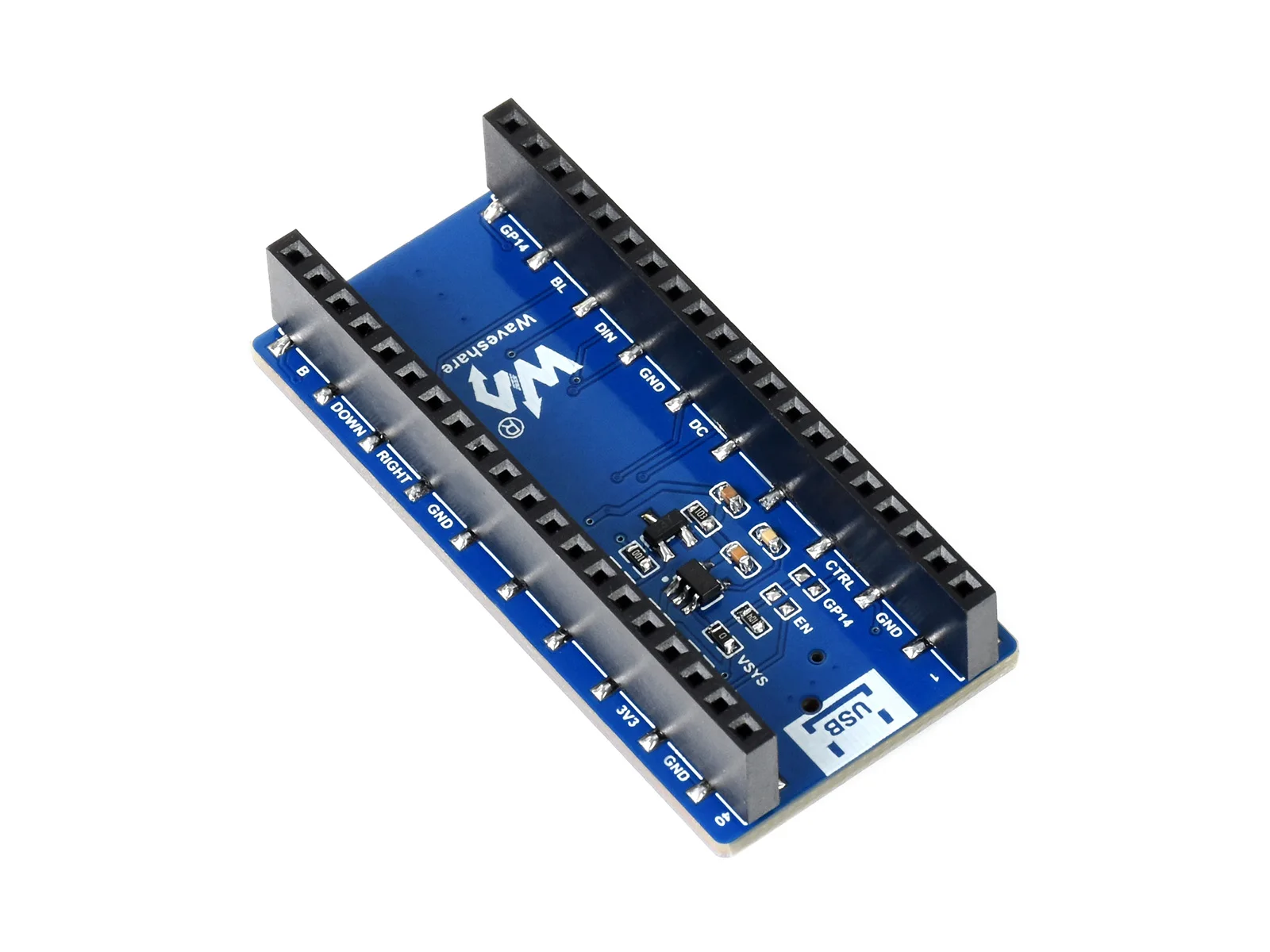 Waveshare-Módulo de pantalla LCD de 0,96 pulgadas para Raspberry Pi Pico, colores RGB de 65K, 160 × 80 píxeles, interfaz SPI