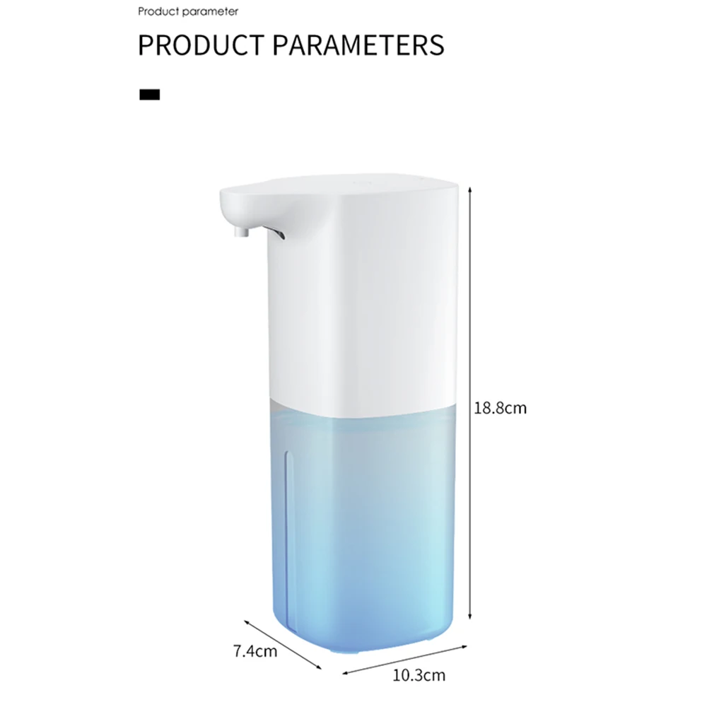 Автоматический дозатор жидкого мыла с USB-зарядкой, Диспенсер жидкого мыла с умным датчиком, автоматический диспенсер пены, бесконтактный диспенсер дезинфицирующего средства для рук