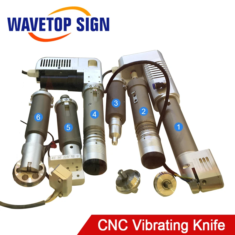 CNC Electric Vibrating Knife Round Vibration Pressure Wheel Half Cut Knife Oblique Knife