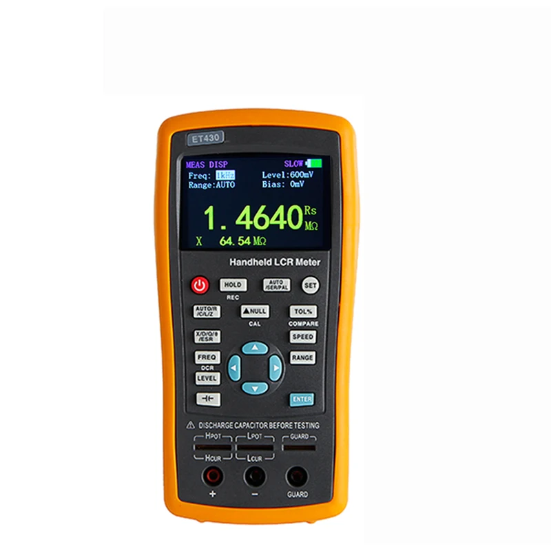 ET430 Multifunction Handheld LCR Digital Bridge High Precision Capacitance Inductance Resistance Meter With Silicone Test Lead