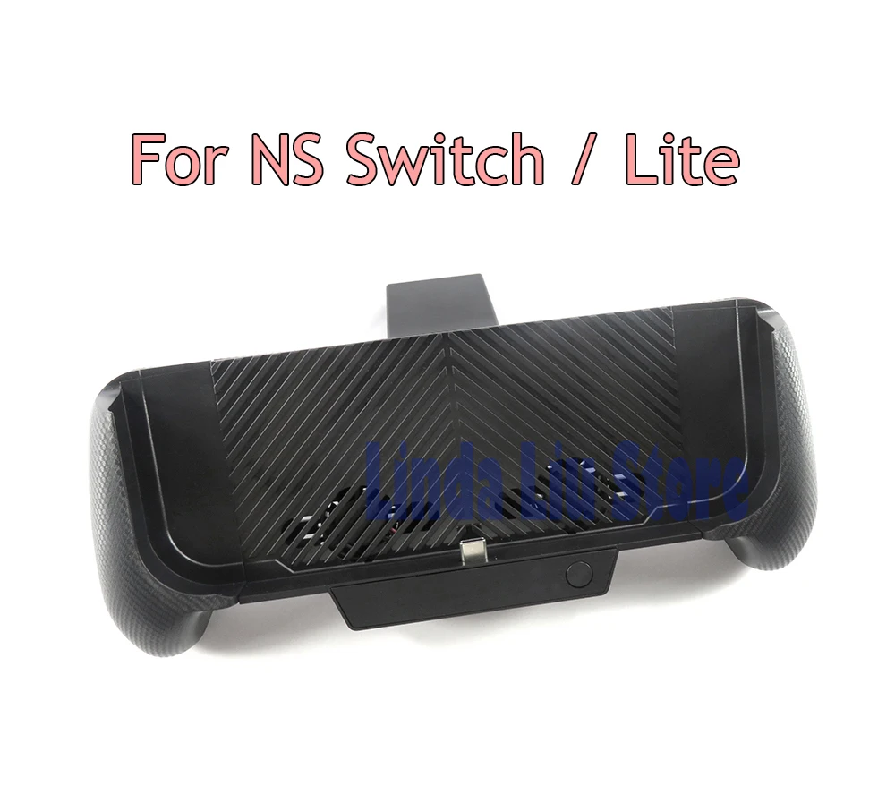 1pc For NS Lite Host Charging and Cooling Grip with Bracket for NS Switch Stretch Handle with Card Slot Diamond Cap