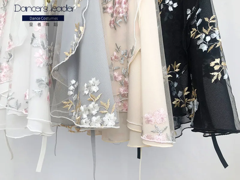 الباليه تنورة قصيرة فرع زهرة التطريز المرأة تنورة الرقص الجمباز ممارسة تنورة الكبار الباليه تنورة غنائية