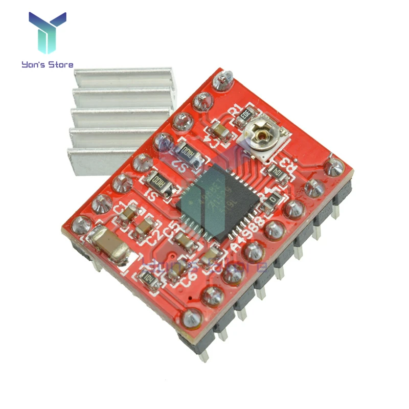 Diymore A4988 Stepper Motor โมดูลพร้อมอ่างความร้อนสําหรับ Arduino 3D เครื่องพิมพ์ Reprap เครื่อง CNC หรือหุ่นยนต์