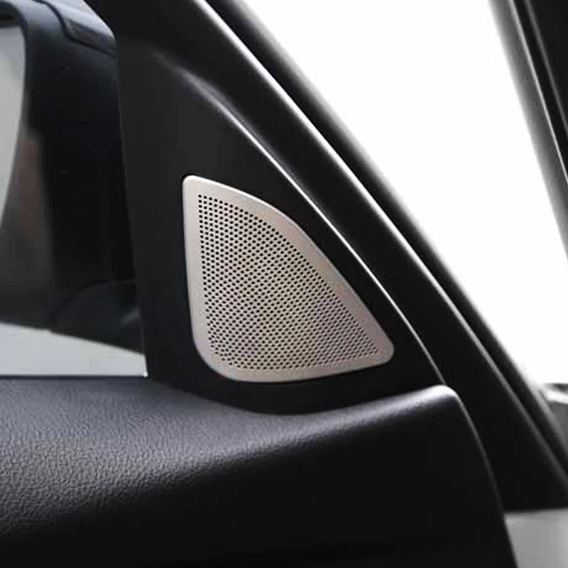 For BMW 3 Series F30 2013-2018 Stainless Car Door Panel Loudspeaker Pad Speaker Cover Trim Frame Sticker Moulding Accessories