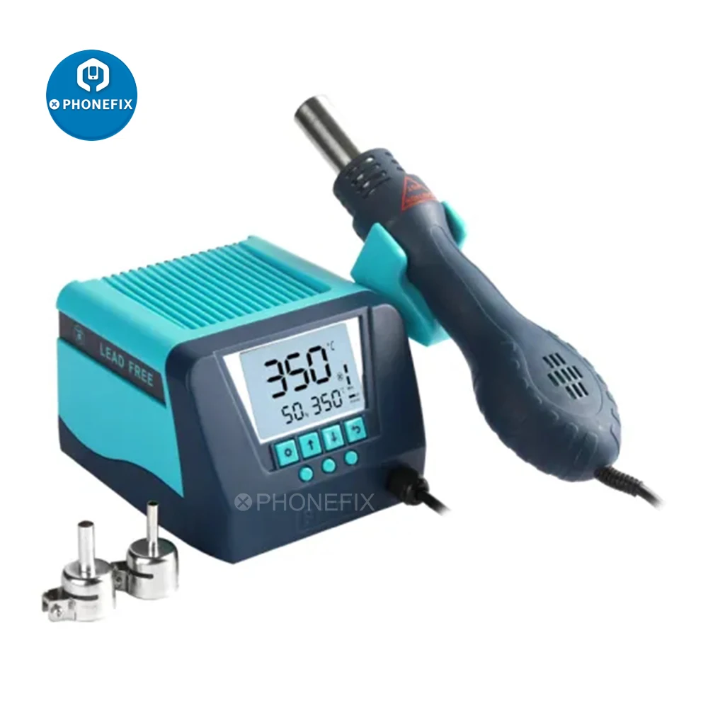 Bakon Bk880 Hot Air Rework Station Lead-Free Desoldering Station Constant Temperature Adjustable Hot Air Gun Soldering Station