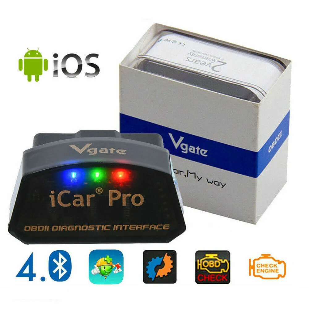 

Vgate iCar Pro ELM 327 V2.1 OBD OBD2 Bluetooth 4.0 WIFI-сканер OBD 2 ODB2 автомобильный диагностический автоинструмент ELM327 V2.1 Easydiag PK V1.5