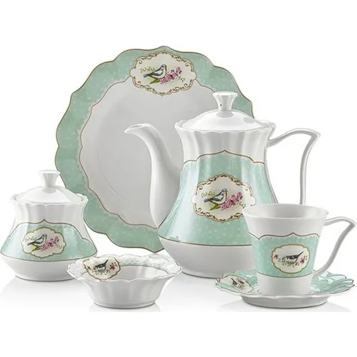 31 pieces (6 Persons) breakfast Team Tea Coffee Cups Tea Coffee Sets Tea Coffee For Trophy Turkish Tea Cup Set Glass