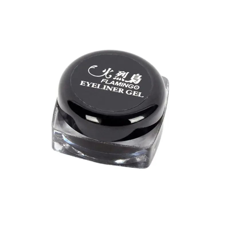 Professional Eyeliner  2 pieces/lot Black Waterproof Eye Liner Eyeliner Shadow Gel Makeup Cosmetic + Brush Black YL