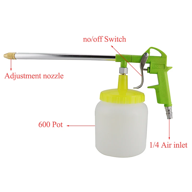 Air Clean Gun With Aluminum Alloy Pot Pistol Pneumatic Dust Removal Gun Air Water Daul Use Cleaning Tool for Compressor