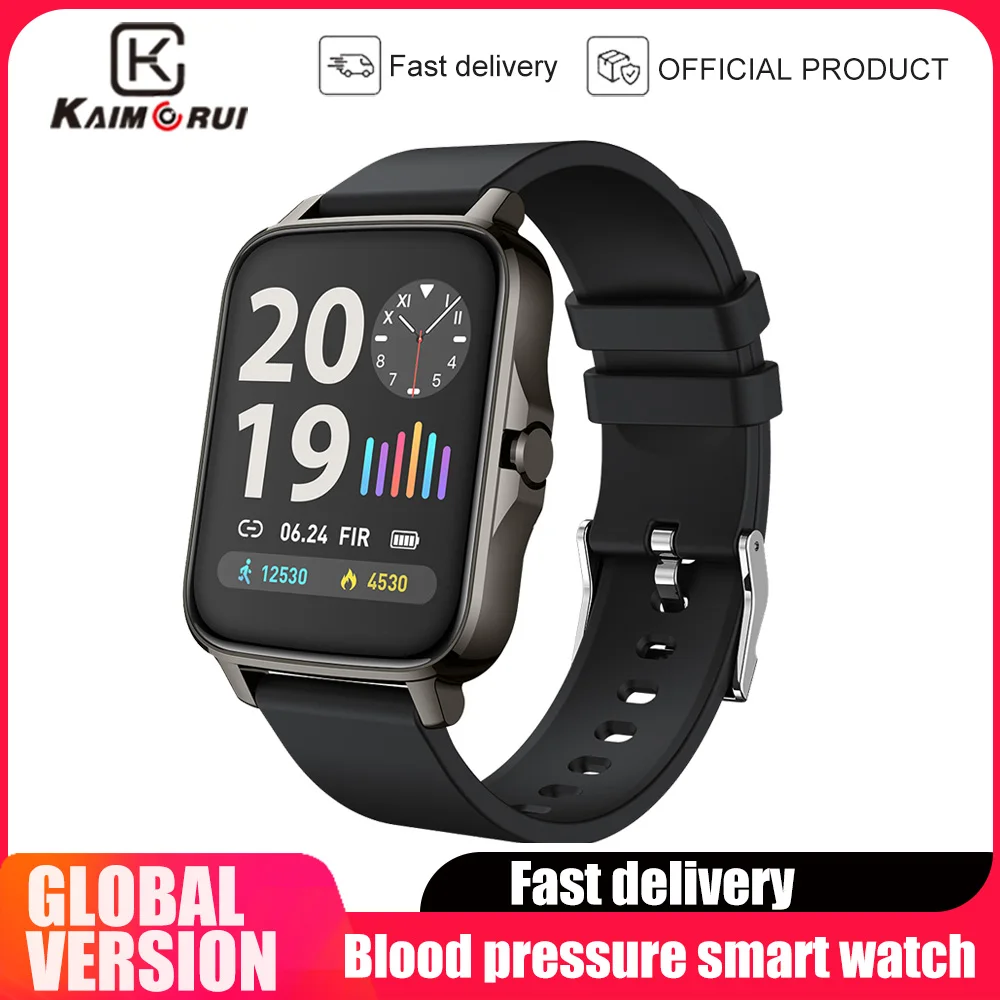 

Kaimorui Brand Smart Watch Men 1.69 inch Full Touch Smartwatch Fitness Tracker With Heart Rate Monitor For Android IOS