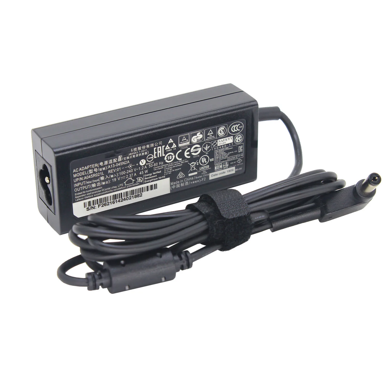 Original 19V 2,37 A 45W 5.5*1,7mm A13-045N2A Laptop Adapter Ladegerät für Acer Aspire 3 A314-31 a515-51-3509 E5-573-516D S7 391 V3