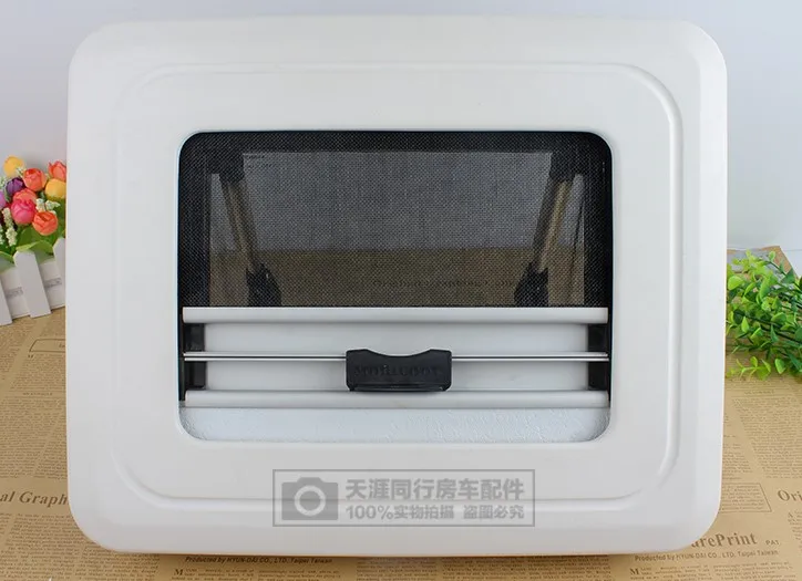 RV Caravan Camper Van 350*280 Hinged Push-Out Window Ventilation Hatch Karavan Mobile Motor home Boat