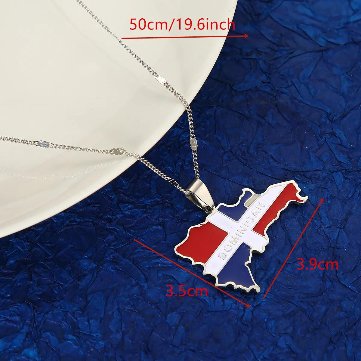 Dominican Republic Map Pendant