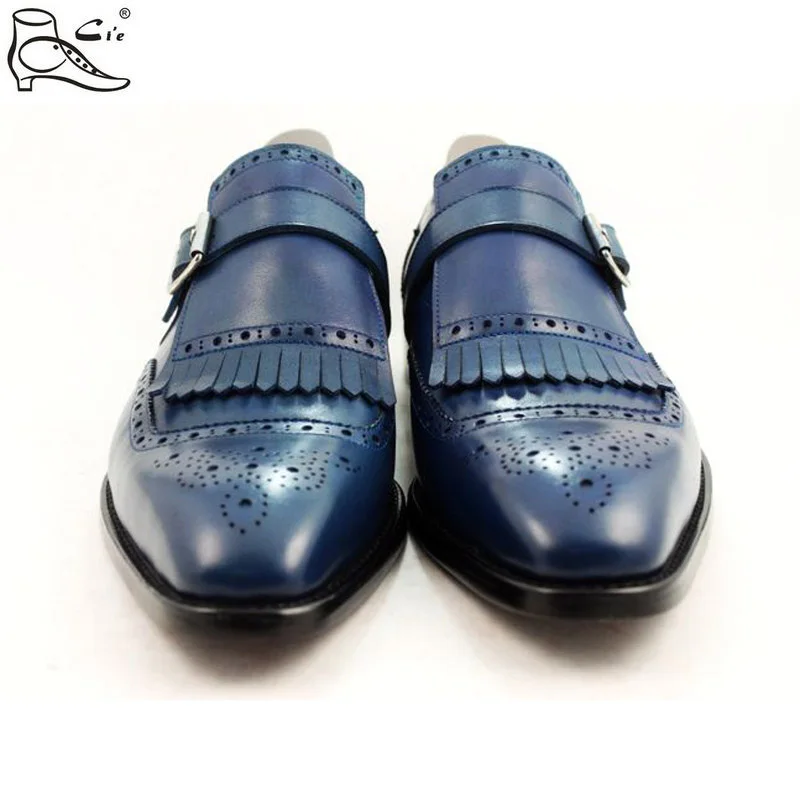 cie brogues tassels loafer with buckle full grain calf leather handmade men shoe Italian crafts men\'s leather shoe LOAFER49