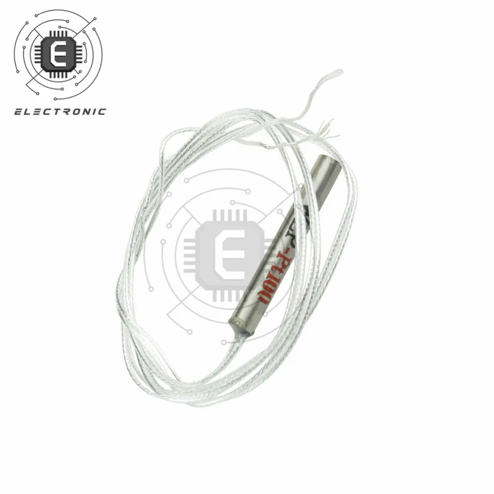 1 pz PT100 sensore di temperatura resistore al platino sonda di temperatura impermeabile isolata schermatura in fibra di vetro 50CM