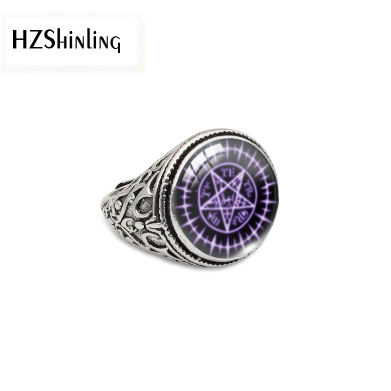 2019 Black Butler Sebastian Seal Antique Adjustable Rings Black Butler Sebastian Seal jewelry Glass Dome Rings