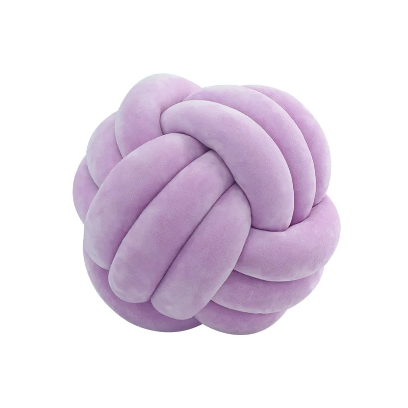 Dia20cm New Design Soft Knot Ball Cushions Bed Stuffed Pillow Home Decor Cushion Ball Plush Throw Knotted Pillow