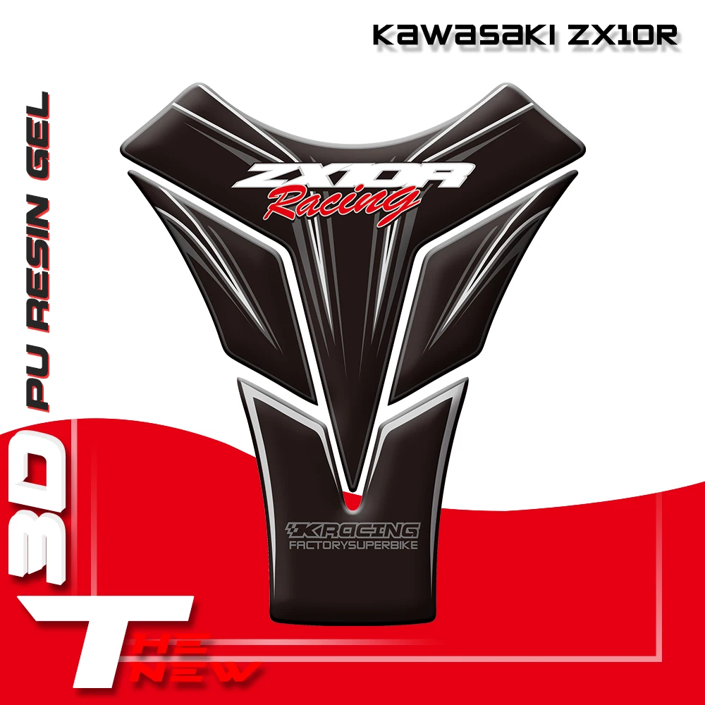 New 3D Motorcycle Tank Pad Protector Decal Sticker Case Tankp Stickers For Kawasaki ZX10R 2010 - 2015 2011 2012 2013 2014