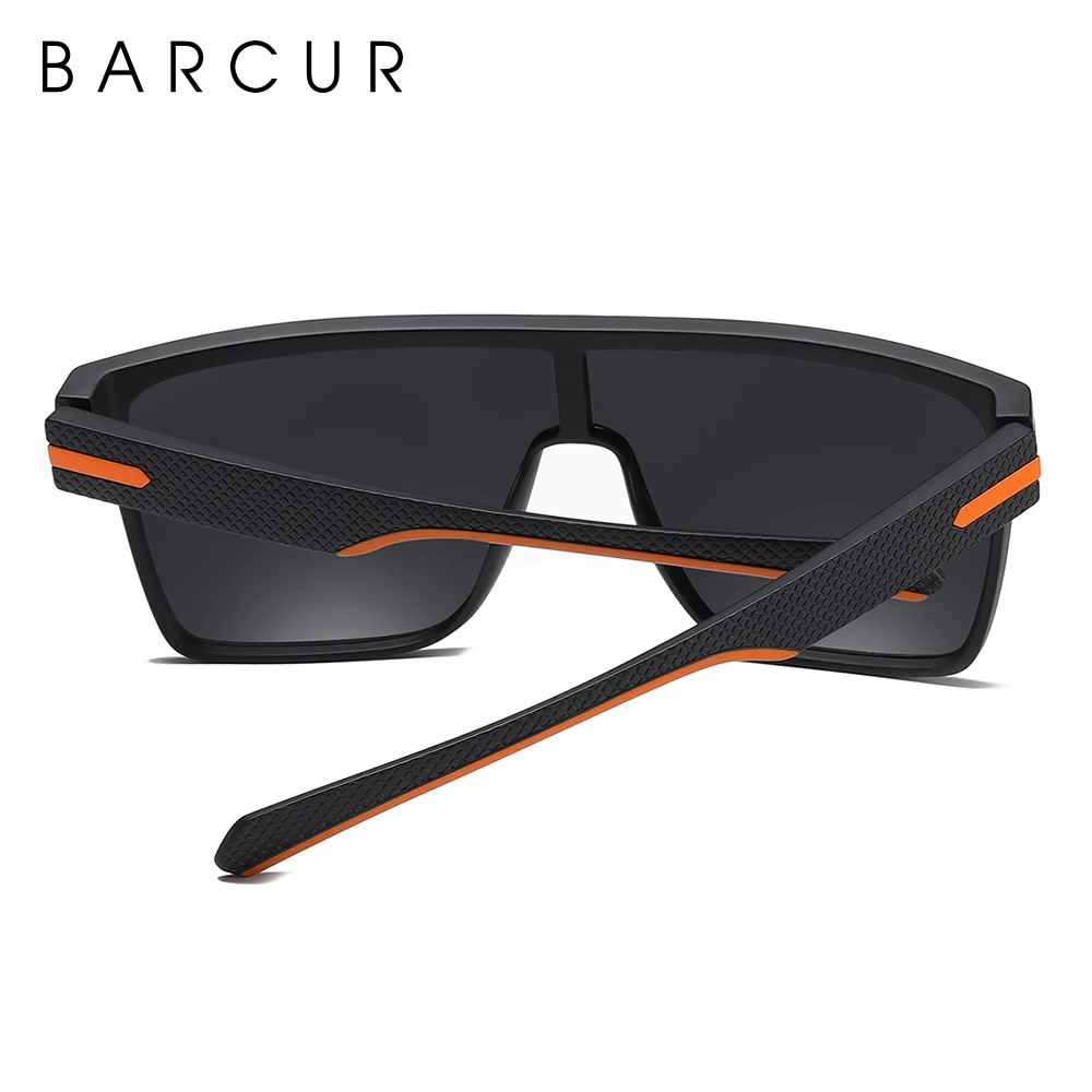 BARCUR Oversized Polarized Sunglasses Men Square Sun glasses Driving Googles gafas oculos de sol