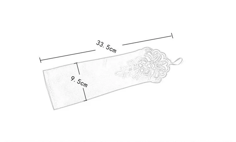 JaneVini 33.5cm długości rękawiczki ślubne koronki satyna zroszony bez palców czarne rękawiczki ślubne cekiny panny młodej Party rękawice guantes encaje