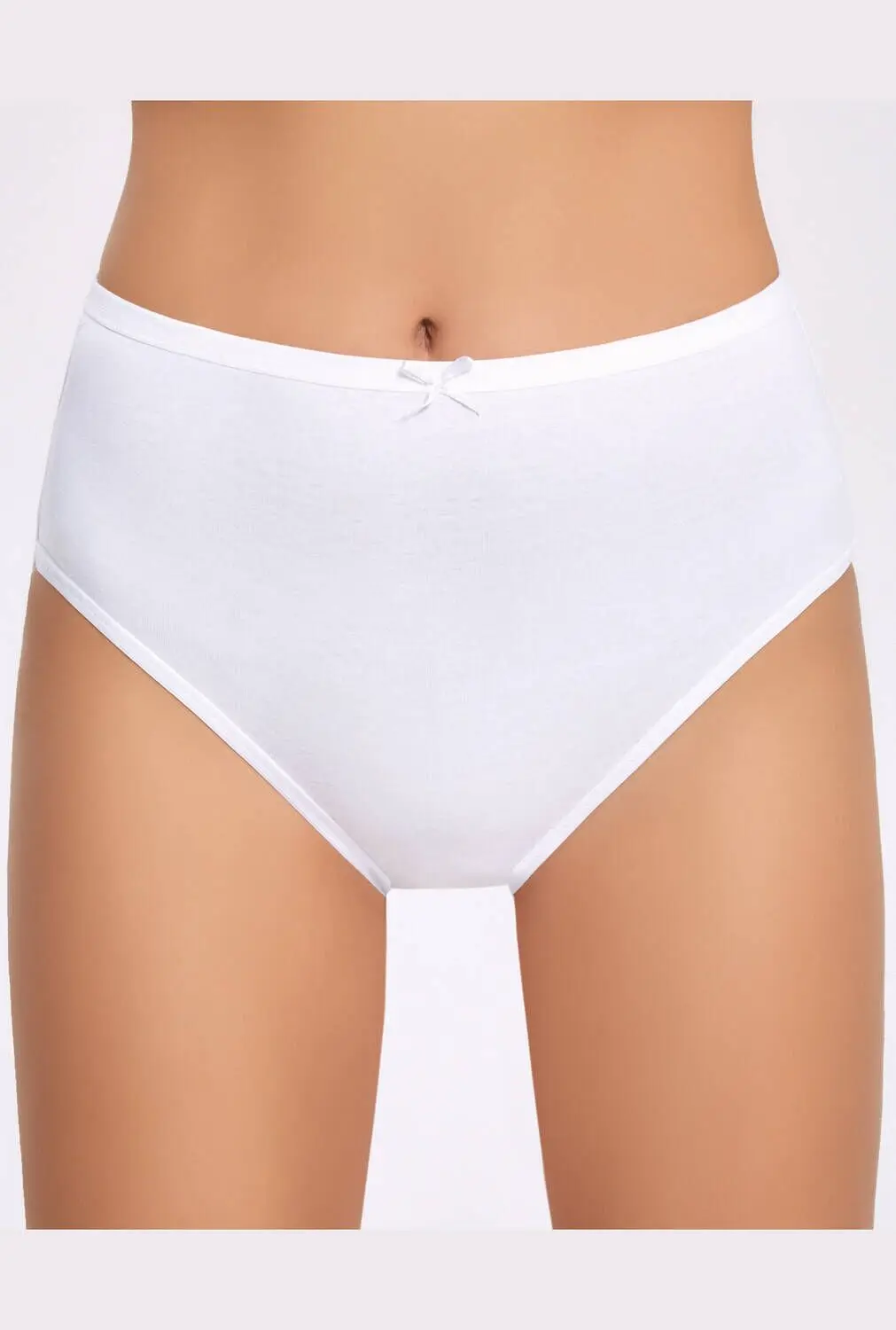 İlke Bow Piping White Women Bato Panties 5 PCs