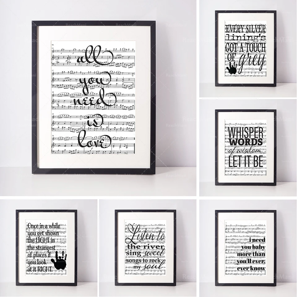 Lyrics sheet music art printing, art song lyrics art, Valentine's Day gift