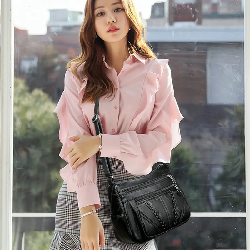 

Women Messenger Bag Pu Leather Shoulder Casual Square Female Party Crossbody Bag Shopping Hand Tote Purse