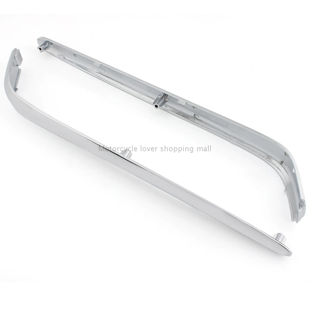 For Honda Goldwing GL1800 2001-2011 ABS Chrome Motorcycle Accessories Trunk Lower Saddlebag Side Fairings Bent Trims Cover